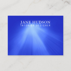 Tarjeta De Visita Diseño elegante limpio moderno azul lujoso