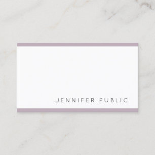 Tarjeta De Visita Diseño Elegante Limpio Moderno Profesional Mono