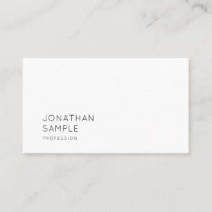 Tarjeta De Visita Diseño elegante Minimalista moderno Moda sencilla 