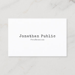 Tarjeta De Visita Diseño elegante moderno de época simple retro senc