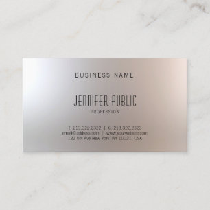 Tarjeta De Visita Diseño elegante moderno Glamour profesional