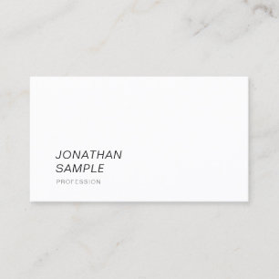 Tarjeta De Visita Diseño elegante moderno Plantilla profesional simp