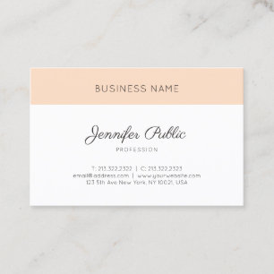 Tarjeta De Visita Diseño elegante moderno profesional elegante