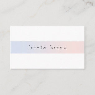 Tarjeta De Visita Diseño elegante moderno profesional elegante senci