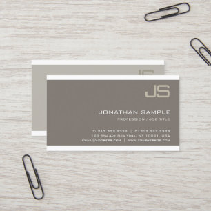 Tarjeta De Visita Diseño Elegante Moderno Profesional Lujo Monograma