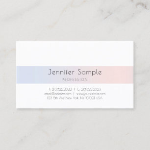 Tarjeta De Visita Diseño elegante moderno Profesional Simple Plato