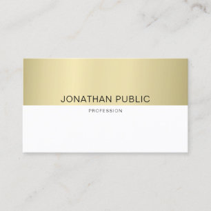 Tarjeta De Visita Diseño elegante moderno y sencillo de lujo