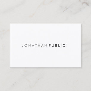 Tarjeta De Visita Diseño elegante profesional elegante estilo modern