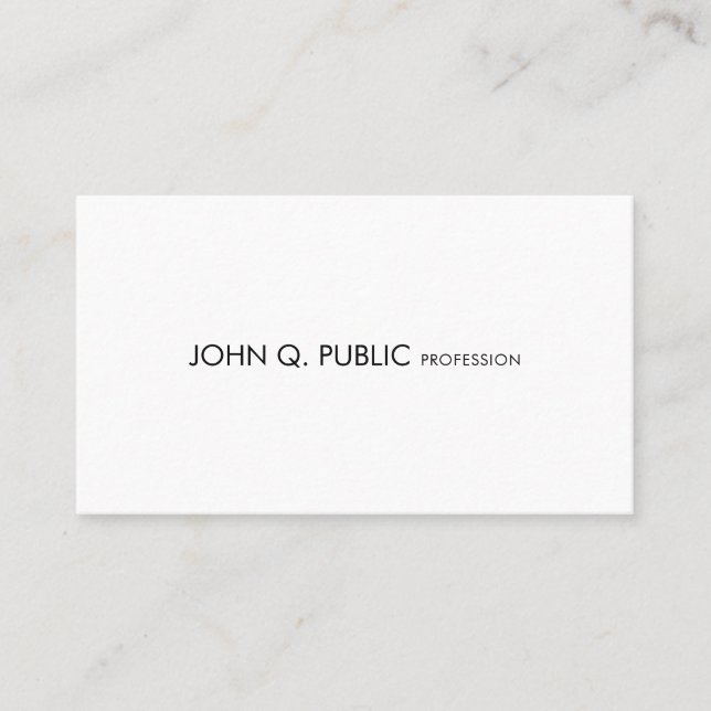 Tarjeta De Visita Diseño elegante profesional elegante y moderno (Anverso)