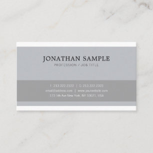 Tarjeta De Visita Diseño elegante profesional limpio simple de moda