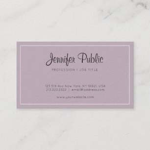 Tarjeta De Visita Diseño elegante profesional lujo premium grueso
