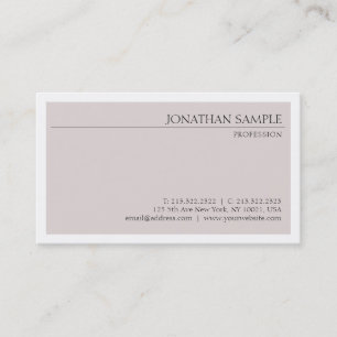 Tarjeta De Visita Diseño elegante Profesional Moda elegante Lujo