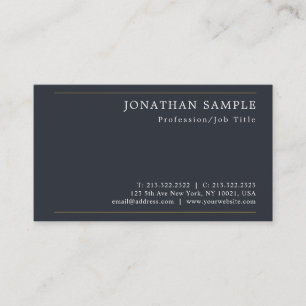 Tarjeta De Visita Diseño elegante Profesional Moderno y elegante lla