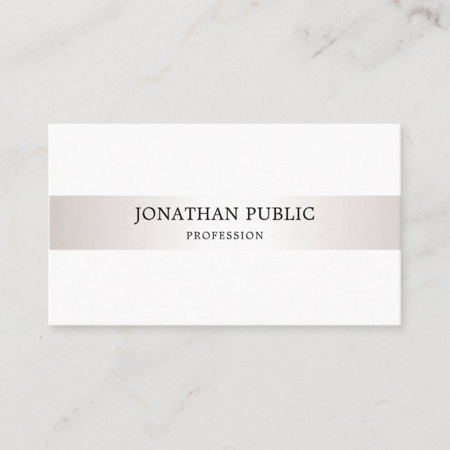 Tarjeta De Visita Diseño elegante profesional sencillo y moderno (Anverso)
