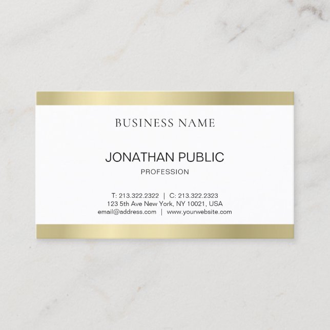 Tarjeta De Visita Diseño elegante profesional y elegante de diseño l (Anverso)
