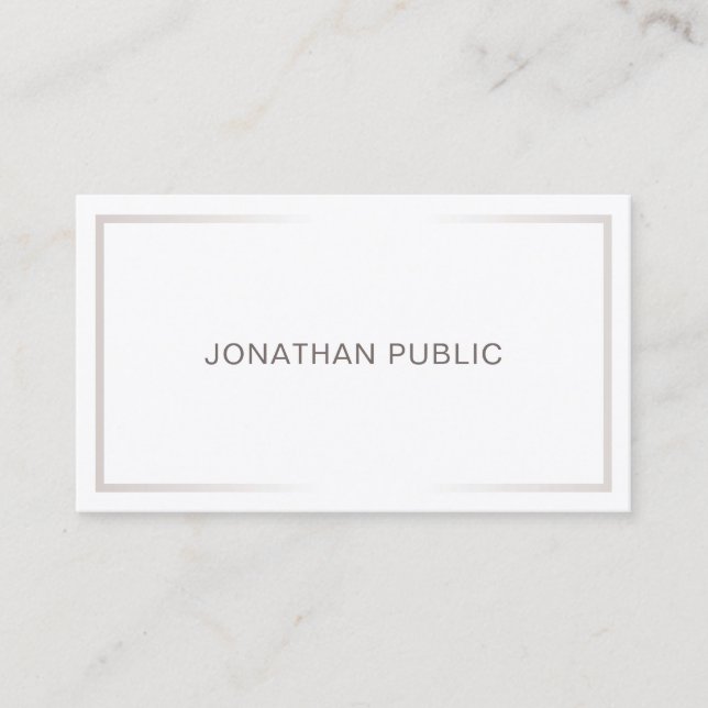 Tarjeta De Visita Diseño elegante profesional y moderno (Anverso)
