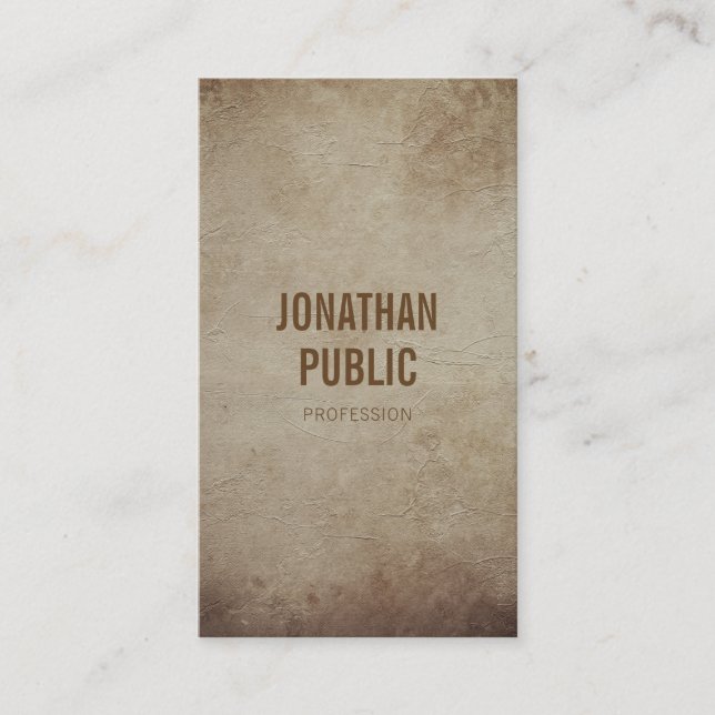Tarjeta De Visita Diseño elegante y elegante de época (Anverso)