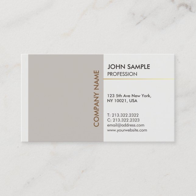 Tarjeta De Visita Diseño elegante y moderno (Anverso)