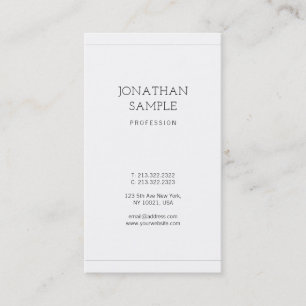 Tarjeta De Visita Diseño elegante y moderno de lujo a la moda