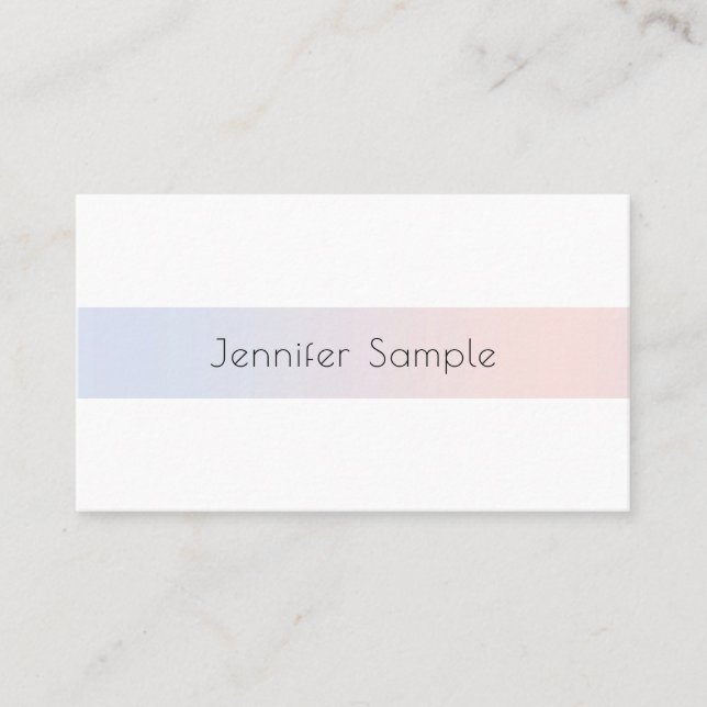 Tarjeta De Visita Diseño elegante y moderno estilo profesional elega (Anverso)