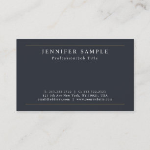 Tarjeta De Visita Diseño elegante y moderno profesional