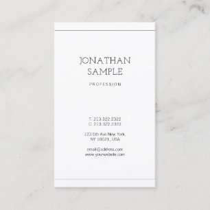 Tarjeta De Visita Diseño elegante y moderno profesional Lujo elegant