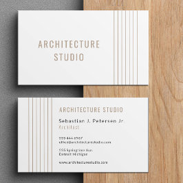 Tarjeta De Visita Diseño elegante y profesional de arquitectura mode