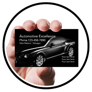 Tarjeta De Visita Diseño Empresarial Automotriz Moderno