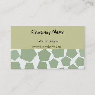 Tarjeta De Visita Diseño Empresarial Hexágono Verde