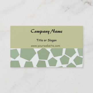 Tarjeta De Visita Diseño Empresarial Hexágono Verde