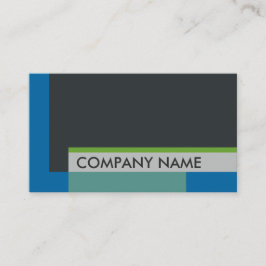 Tarjeta De Visita Diseño en bloque Gris azul