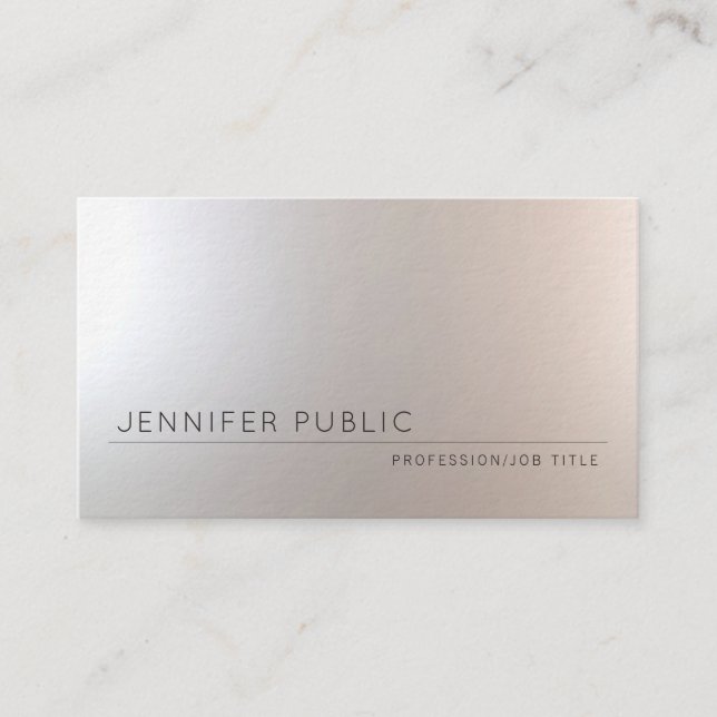 Tarjeta De Visita Diseño estético profesional elegante moderno de (Anverso)