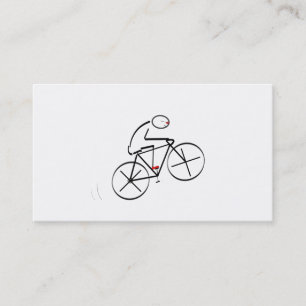 Tarjeta De Visita Diseño estilizado del Bicyclist
