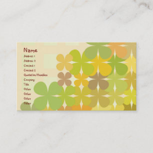 Tarjeta De Visita Diseño floral
