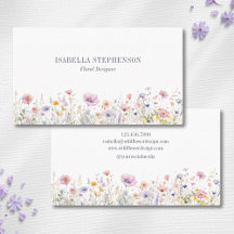 Diseño floral de flores silvestres en acuarela ele