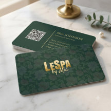 Diseño Floral de Lujo Moderno Verde Oscuro Dorado