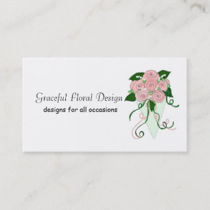 Tarjeta De Visita Diseño floral elegante