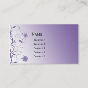 Tarjeta De Visita Diseño floral moderno hermoso