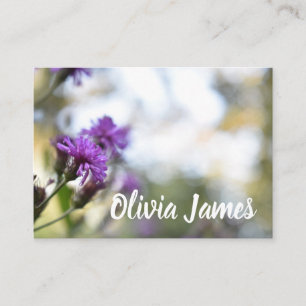 Tarjeta De Visita Diseño floral personalizado Naturaleza de las flor