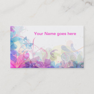 Tarjeta De Visita Diseño floral suave y bonito