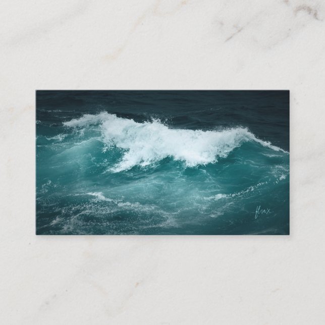 Tarjeta De Visita Diseño Flux Water (Anverso)