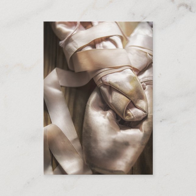 Tarjeta De Visita Diseño fotográfico de Luxury Ballet School (Anverso)