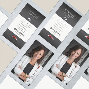 Tarjeta De Visita Diseño fotográfico del agente inmobiliario de lujo