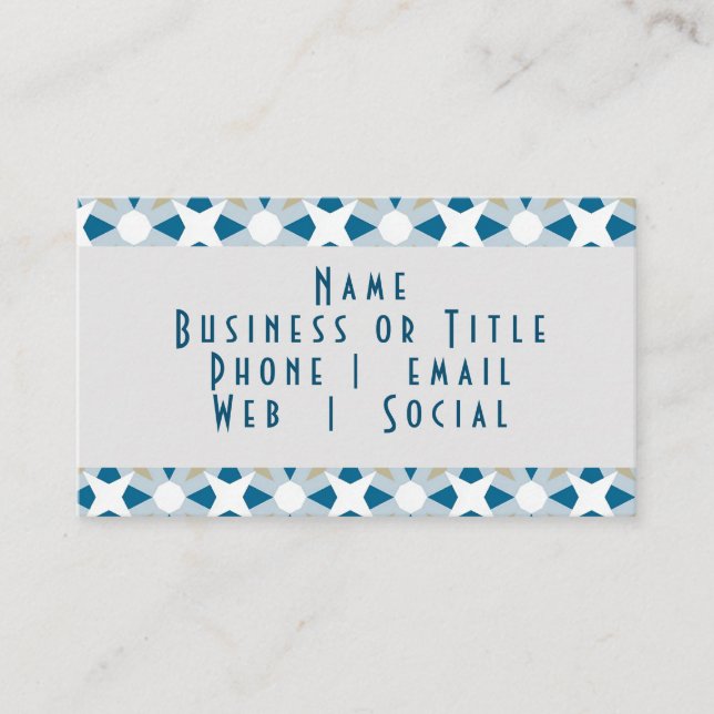 Tarjeta De Visita Diseño geométrico minimalista (Anverso)