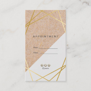 Tarjeta De Visita Diseño geométricoGoldImprimir vertical cita gris
