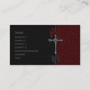 Tarjeta De Visita Diseño gótico