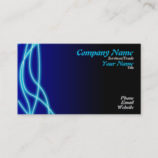 Tarjeta De Visita diseño gráfico azul
