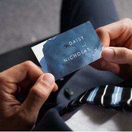 Tarjeta De Visita Diseño gráfico de acuarela naval de todo tipo de n