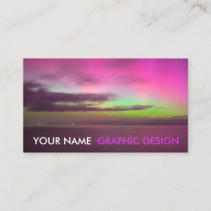 Tarjeta De Visita Diseño gráfico de fotos de Aurora Southern Lights