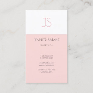 Tarjeta De Visita Diseño gráfico elegante monograma creativo moderno